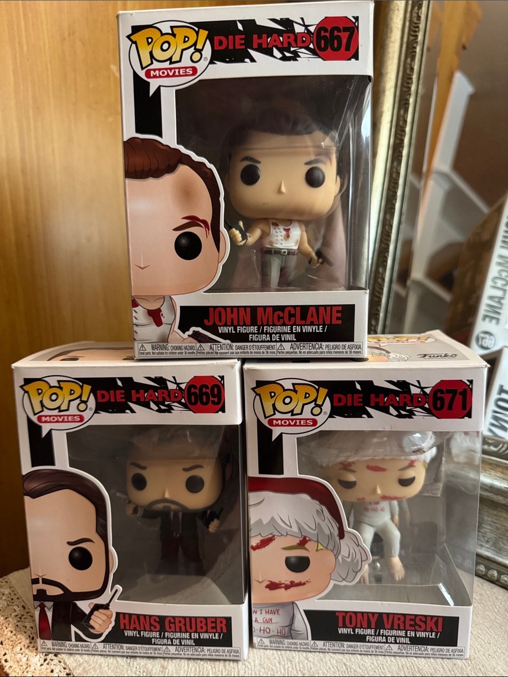 FUNKO POP Die Hard Vintage Funko Pops Bundle of 3